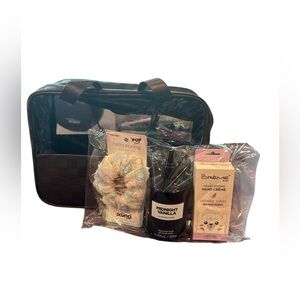 Zenana CHECKERED PATTERN TRAVEL CLEAR BAG